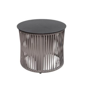Mesa Lateral "Miami" Cubierta Vidrio